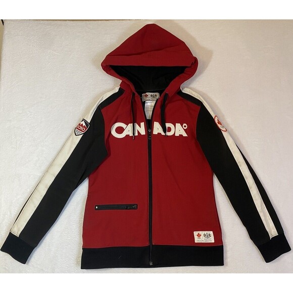 CANADA OLYMPIC TEAM 2010 VANCOUVER Track suit JACKET HUDSON'S BAY size M Women - Picture 1 of 9